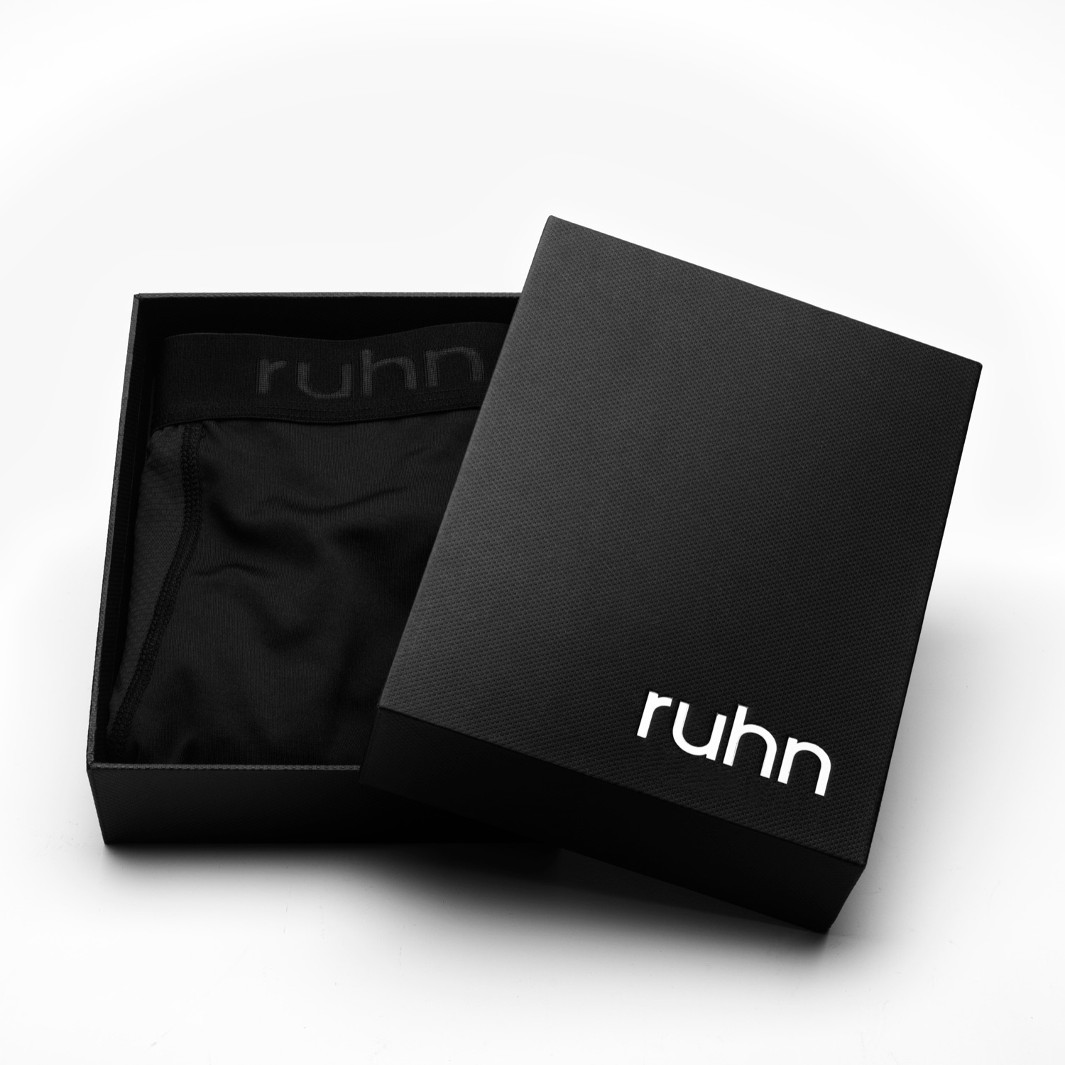 Activated Black Agility 5-inch men’s performance trunks by ruhn