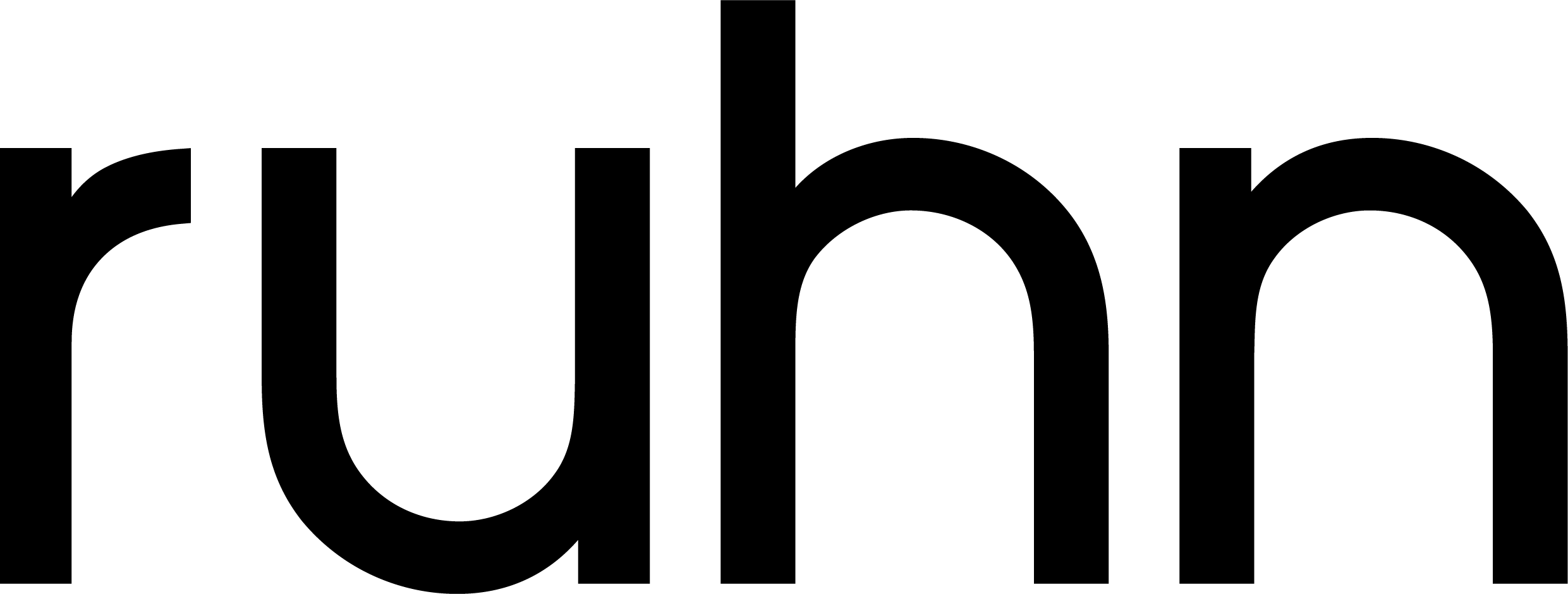 Black ruhn logo
