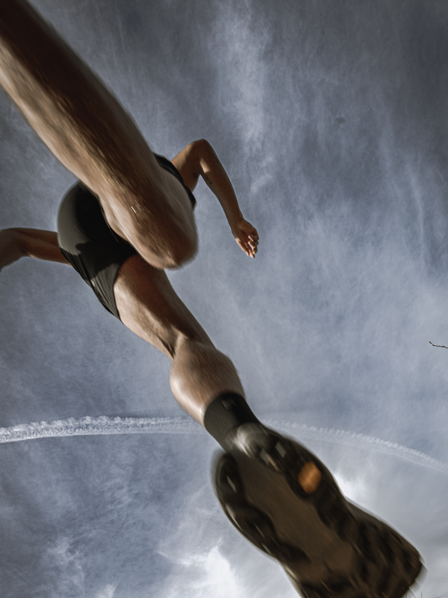 Man in motion wearing ruhn performance underwear