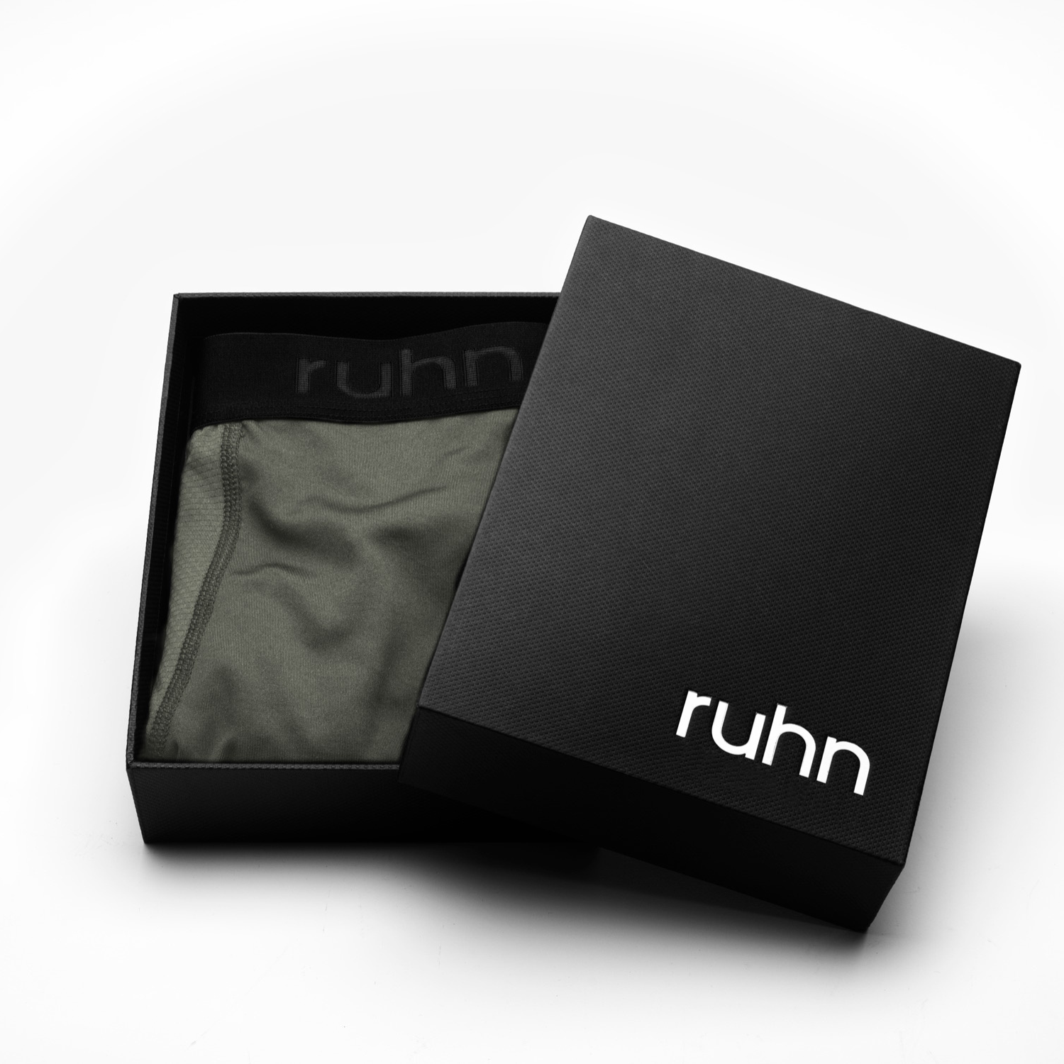 Combat Green Agility 5-inch men’s performance trunks by ruhn